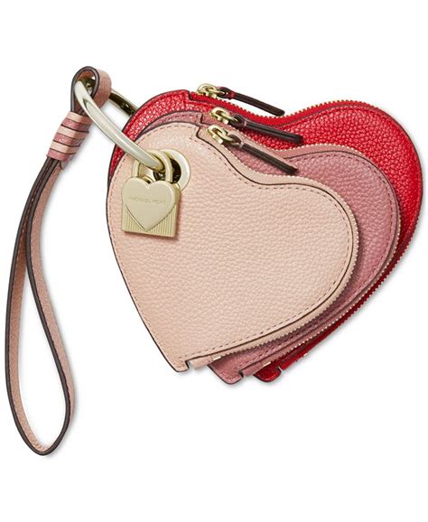 michael kors heart leather charm
